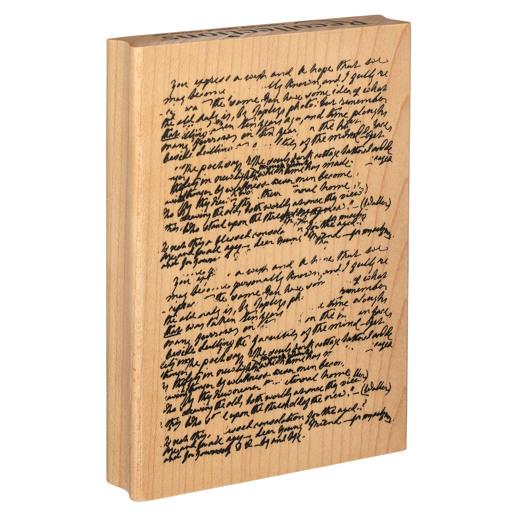 Manuscript Wood Stamp by Recollections™